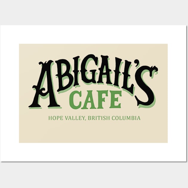 Abigail's Cafe - Green Wall Art by Thinkerman